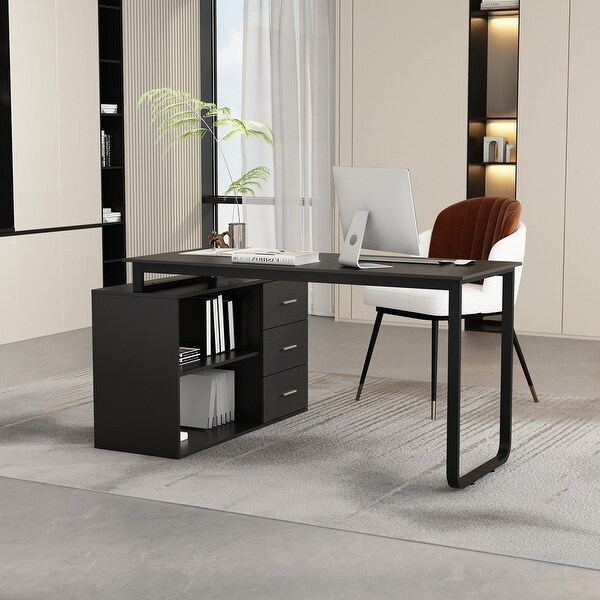 Contemporary Corner Desk with Storage Solutions - Available in