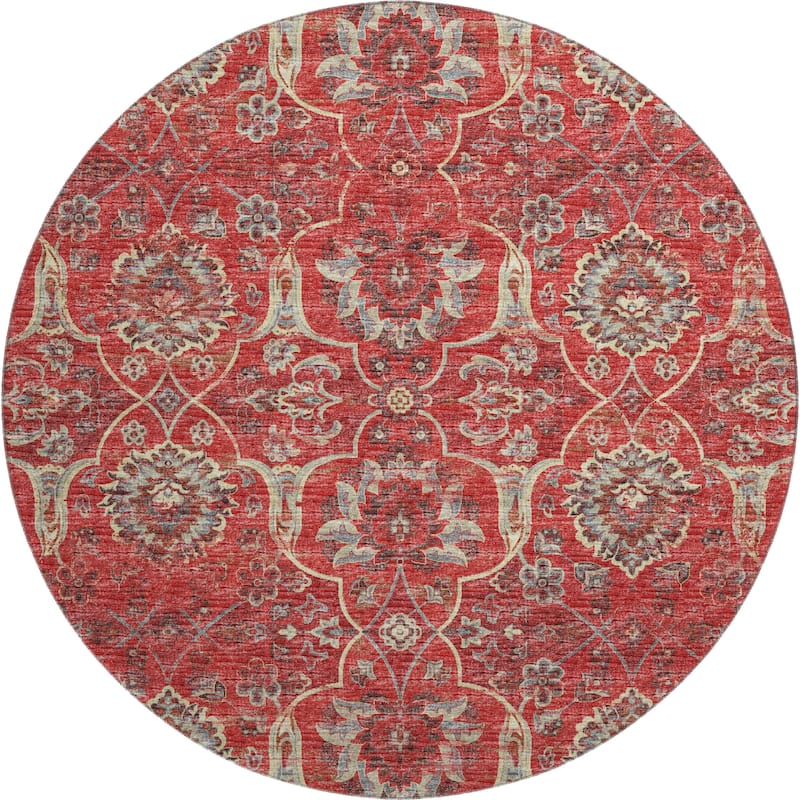 Premium Washable Super Soft Traditional Damask Mayfield Rug
