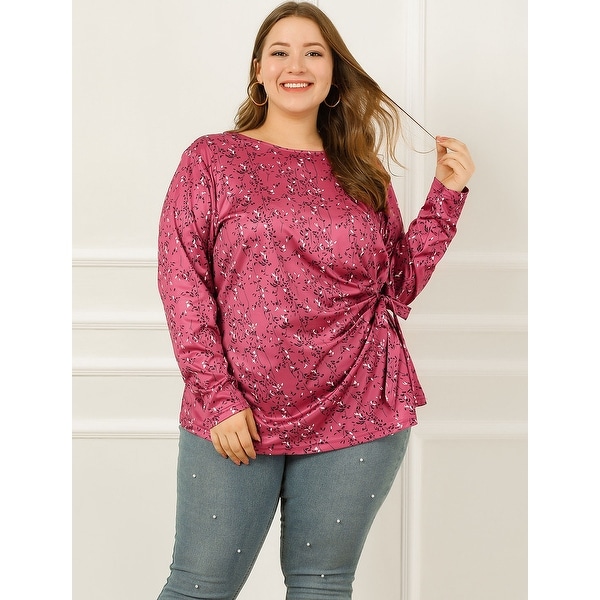 Women's plus size pink blouse Clearance