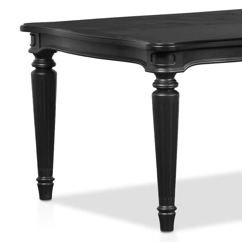 Furniture of America Seabliss Glam 7-Piece Solid Wood Dining Table Set