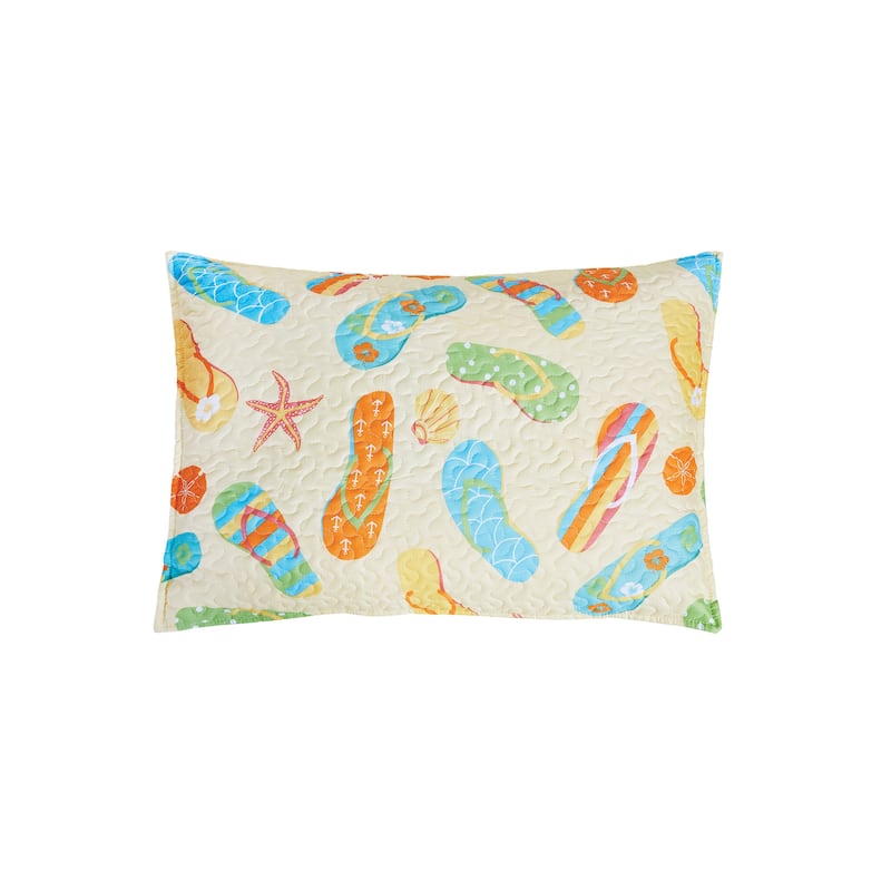 Sunny Splash Flip Flops Quilt Set