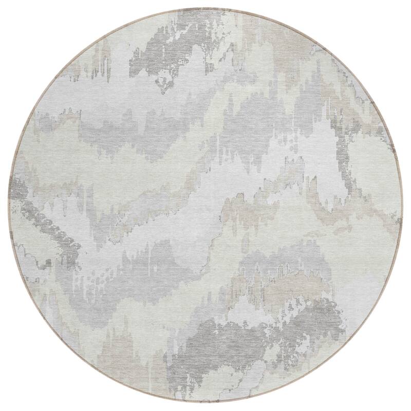 HomeRoots Abstract Transitional Rectangle Outdoor Rug