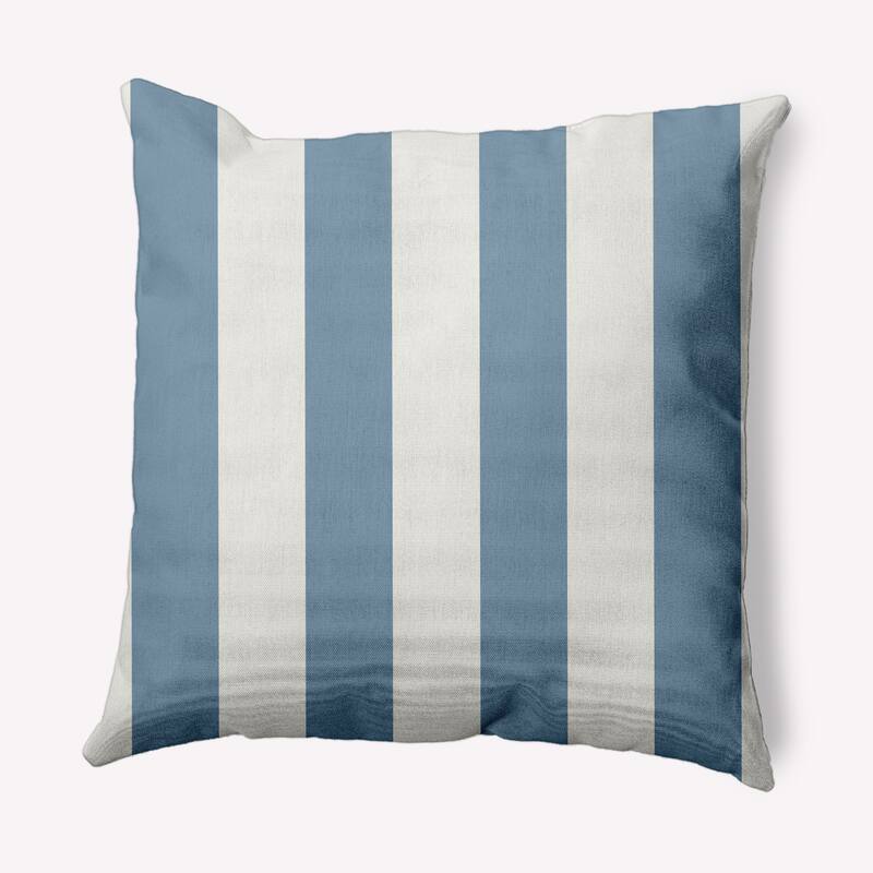 Graduated Stripe Nautical Indoor/Outdoor Throw Pillow - Dusty Smoke - 18" x 18"