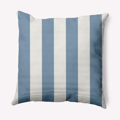 Graduated Stripe Nautical Indoor/Outdoor Throw Pillow