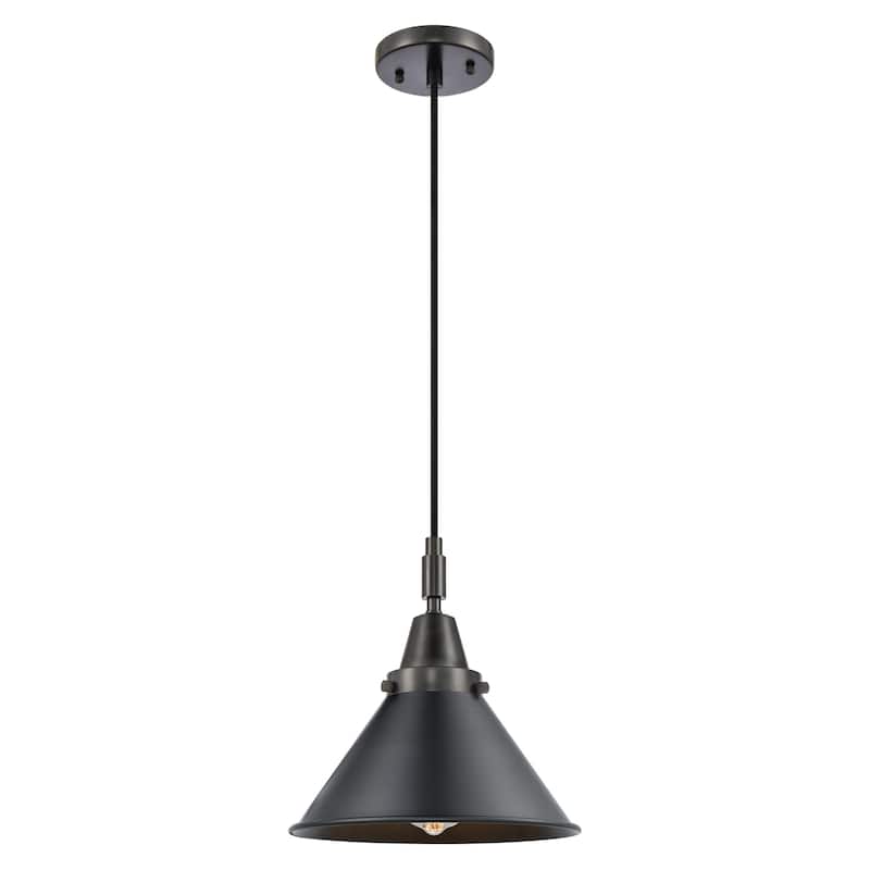 Innovations Lighting 447-1P-M10-BK Briarcliff 10" Wide Mini Pendant
