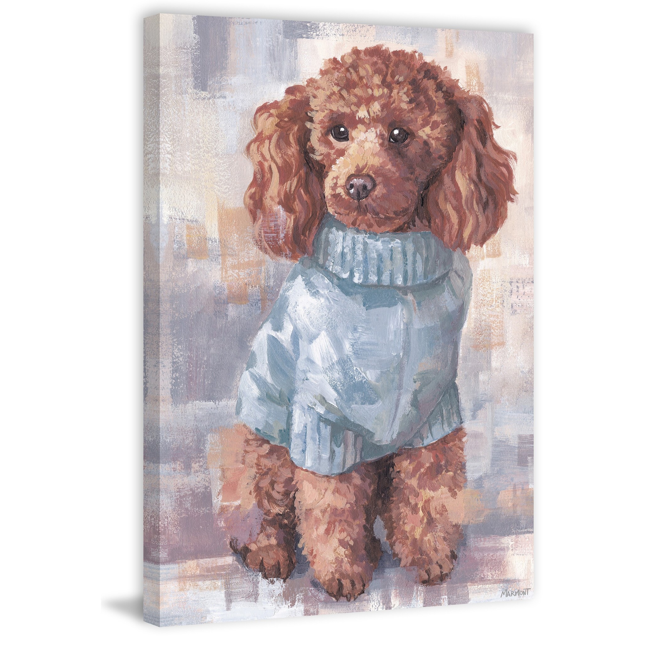 Toy cheap poodle painting
