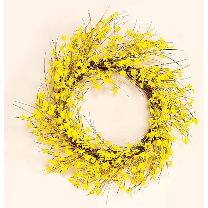 22" Forsythia Wreath - 22