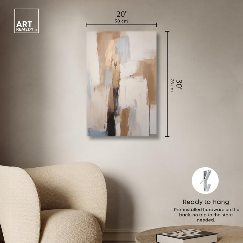 Sandstone Stillness I Canvas by Art Remedy, Gallery Wrapped