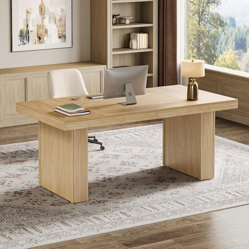 63 Inches Executive Desk, Large Office Computer Desk