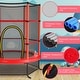 preview thumbnail 10 of 15, 55 Inch Kids Recreational Trampoline Bouncing Jumping Mat with Enclosure Net - 65" x 65" x 65" (L x W x H)