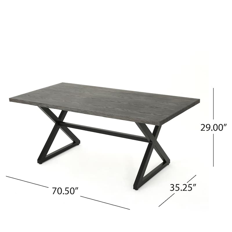 Owen Aluminum Wicker Outdoor 6-piece Dining Set by Christopher Knight Home