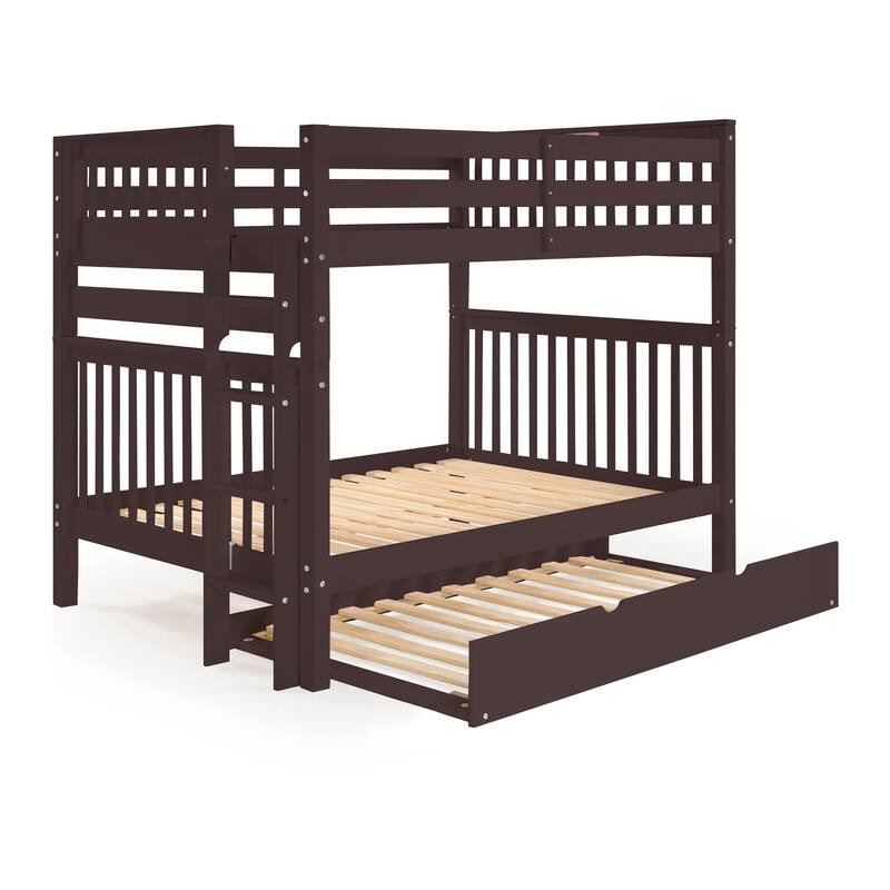 Taylor & Olive Trillium Full over Full Bunk Bed, Twin Trundle