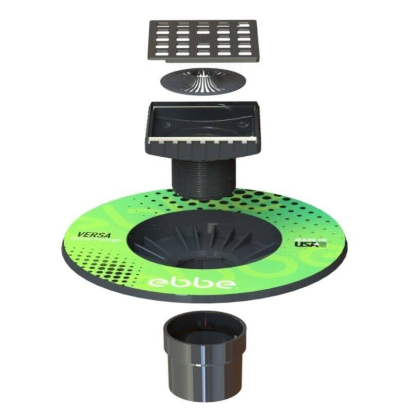 Ebbe America EBDB-VBF-ABS Ebbe BUILDER ABS VERSA Drain Bundle - Natural