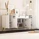preview thumbnail 31 of 45, Timechee Kitchen Sideboard End Table Entry Accent Storage Cabinet