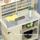 preview thumbnail 4 of 16, Outsunny Wooden Potting Bench, Outdoor Potting Table with Storage Cabinet, Storage Shelves, Aluminum Table Top
