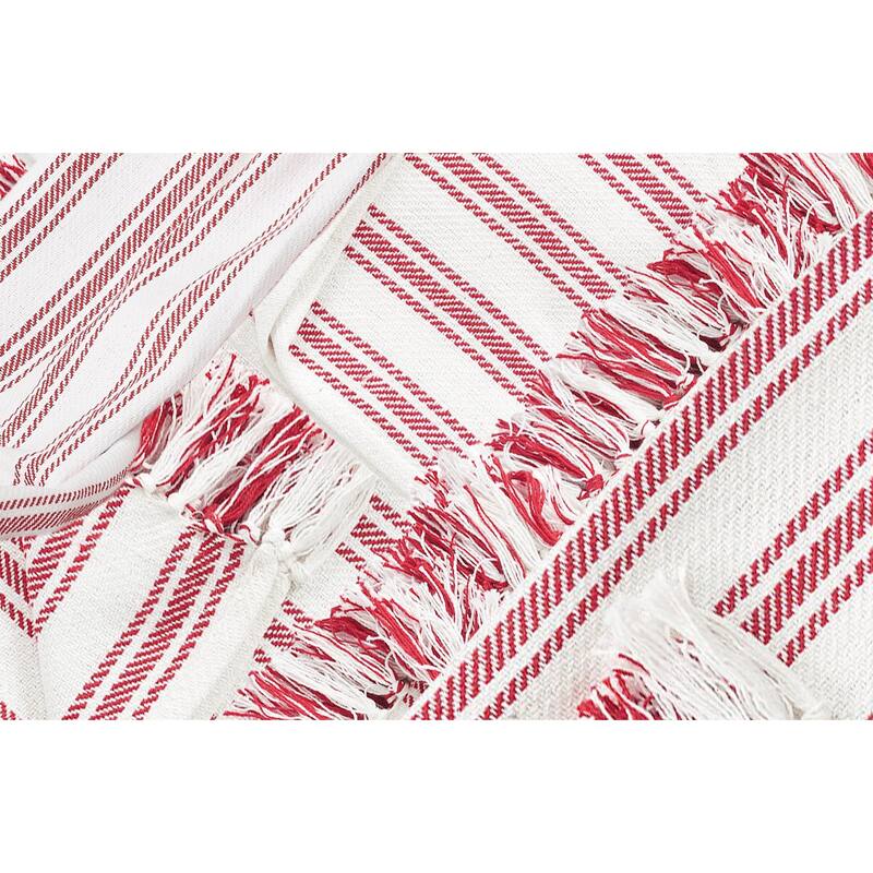 50" x 60" Ticking Stripe Throw Collection