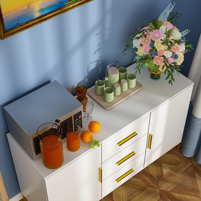 47.2"W x 29.3"H Sideboard Serving Buffet Storage Cabinet Cupboard