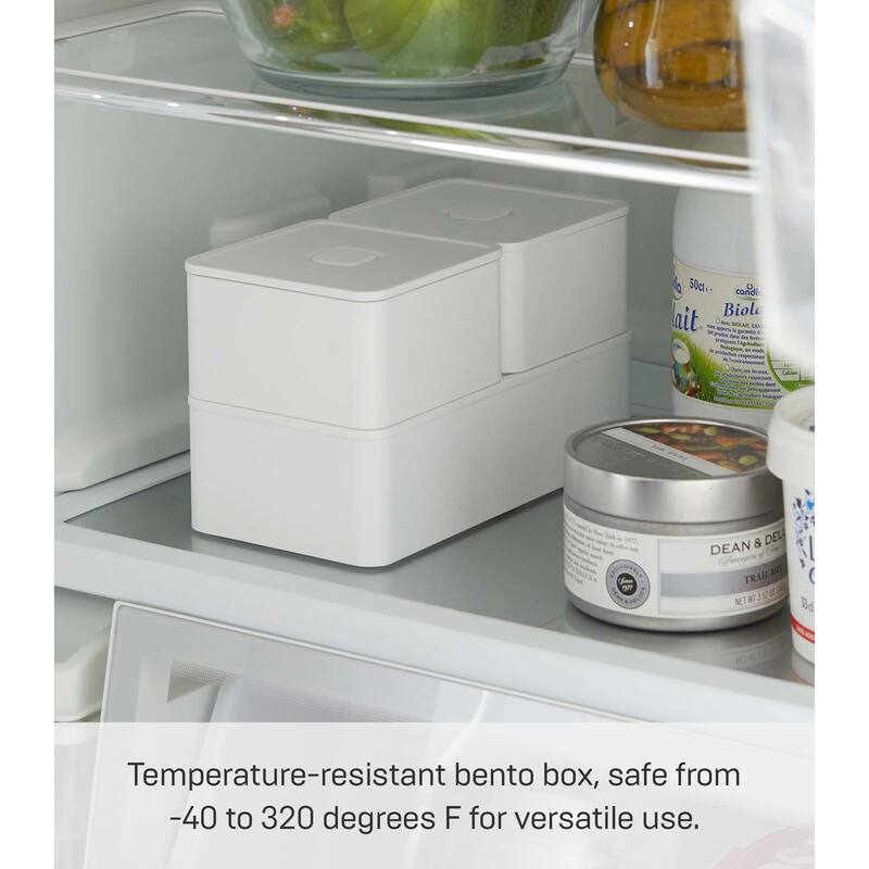 Yamazaki Home Vacuum-Sealing Food Storage Container, Polypropylene, 250ml - L 3.62 x W 3.62 x H 1.97 inches