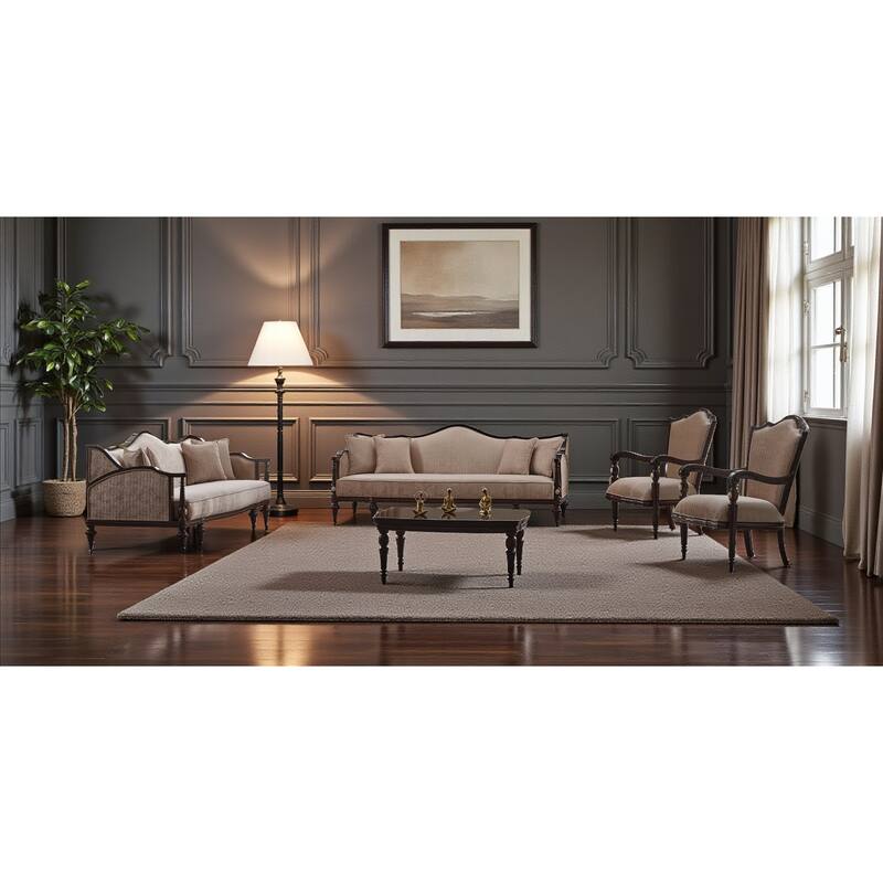 Sterling 3 Pieces Living Room Sets 2 Sofa 1 Chair - Beige