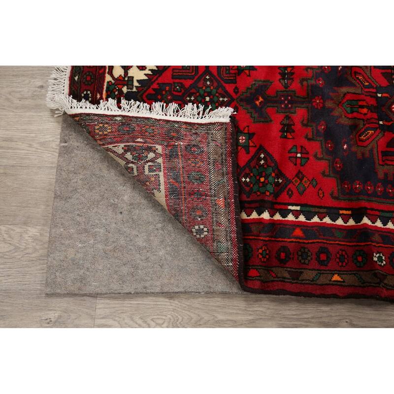Tribal Geometric Hamedan Persian Wool Area Rug Hand-knotted Carpet - 3'2" x 5'3"