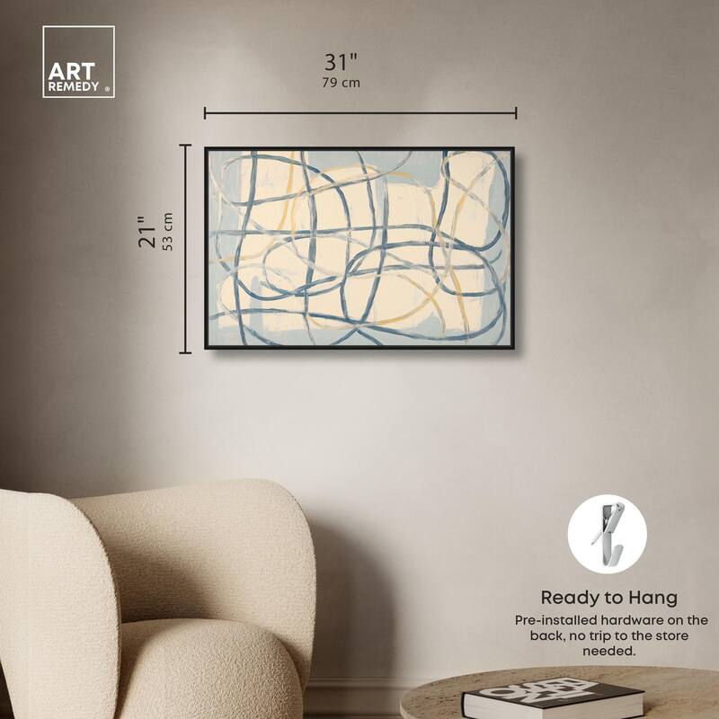 Unbroken Line I Canvas by Art Remedy