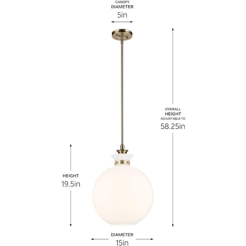 Kichler 52779 Laria 15" Wide Pendant