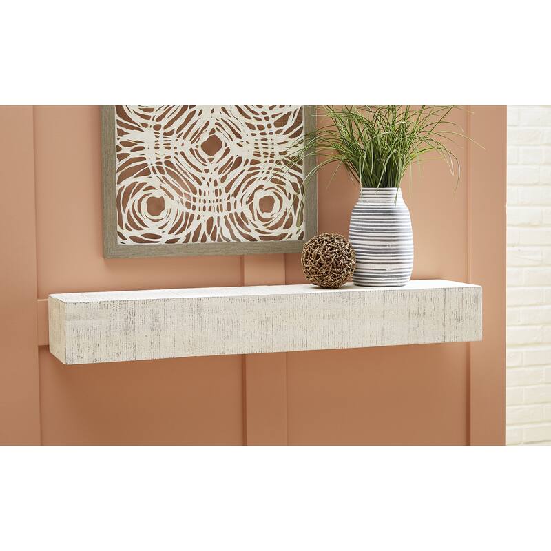 Signature Design by Ashley Cadmon Wall Shelf - 38" W x 8" D x 5" H - Antique White