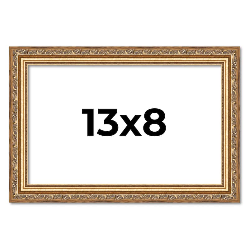 13x8 Frame Red Solid Wood Picture Frame