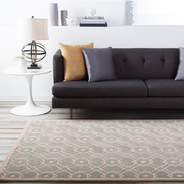 slide 2 of 58, Hand-tufted Karen Contemporary Geometric Wool Area Rug