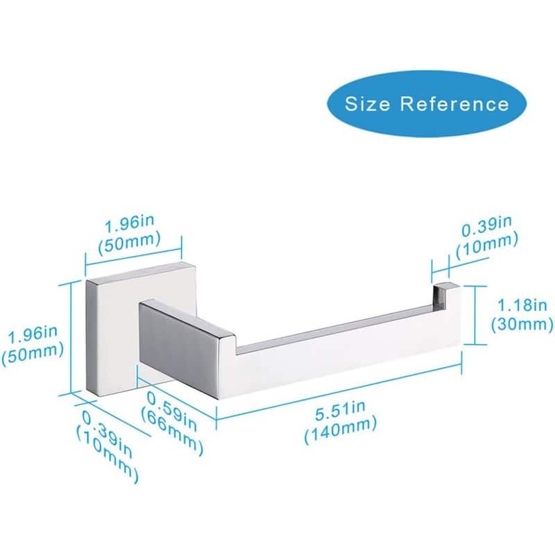 2-pack stainless steel toilet paper holder for bathroom and kitchen,