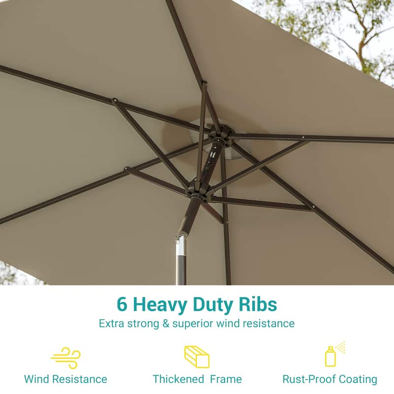 Bonosuki 7.5-foot Waterproof Sunshade Canopy Patio Umbrella