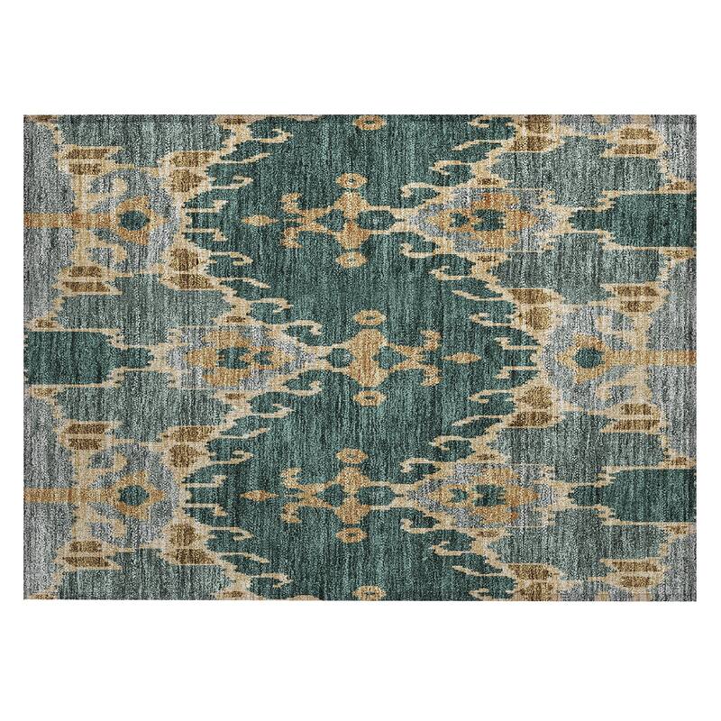 Machine Washable Indoor/ Outdoor Chantille Boho Global Rug
