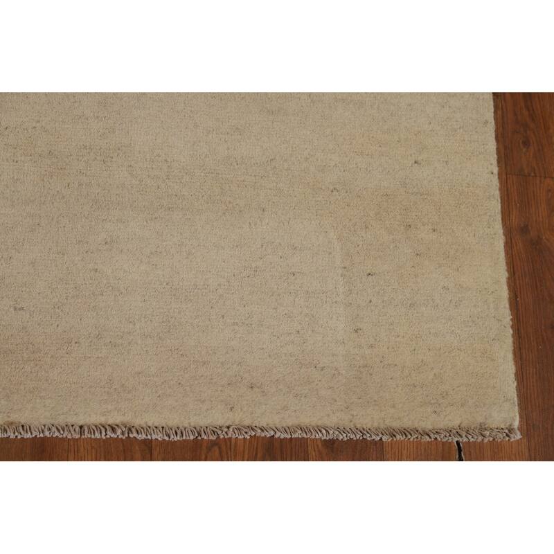 Gabbeh Modern Rug Hand-Knotted Contemporary Wool Carpet - 4'9"x 6'7"