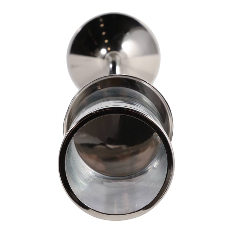 Metal Marble Floor Candle Holder Elegant Sculptural Hurricane