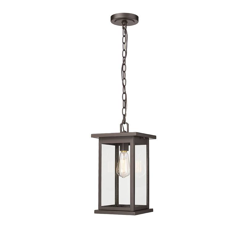 Millennium Lighting Bowton 1 Light Outdoor Pendant with Clear Glass Shades