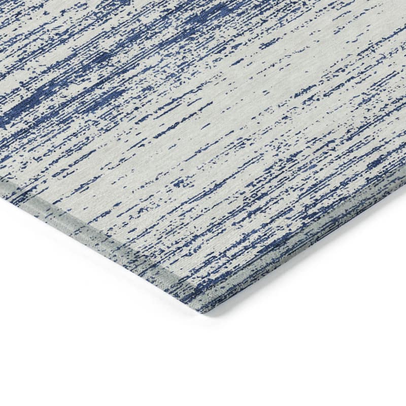HomeRoots Striped Transitional Rectangle Outdoor Rug