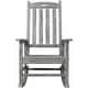 preview thumbnail 9 of 18, Wooden Porch Rocker Chair Wide Seat and Tall Backrest,High Back Smooth Rocking Chairs for Outdoor & Indoor,Light