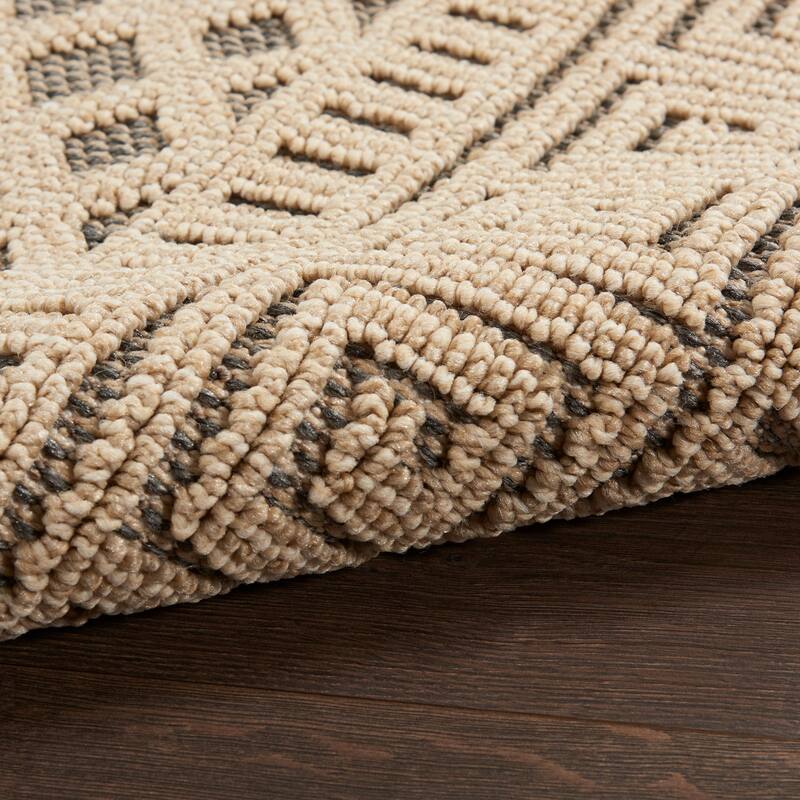 Nourison Elwood Contemporary Greek Key Lattice Geometric Area Rug