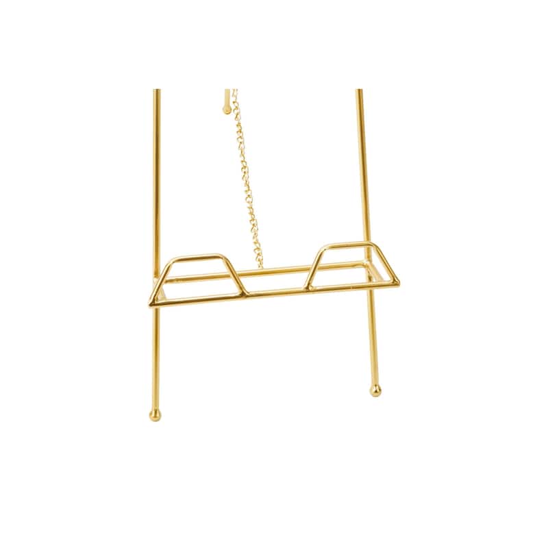 Geometric Gold Floorstanding Easel - 40"