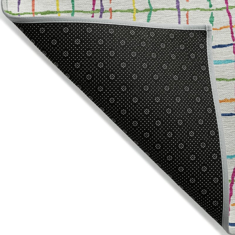 Machine Washable Indoor/ Outdoor Modern Century Chantille Rug