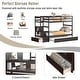 preview thumbnail 6 of 25, Costway Twin Over Twin Bunk Bed with Trundle Stairway and Storage - 39'' x 75''