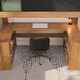 preview thumbnail 20 of 27, Max and Lily Mid-Century Modern Twin Loft Bed with Wraparound Desk and Shelves