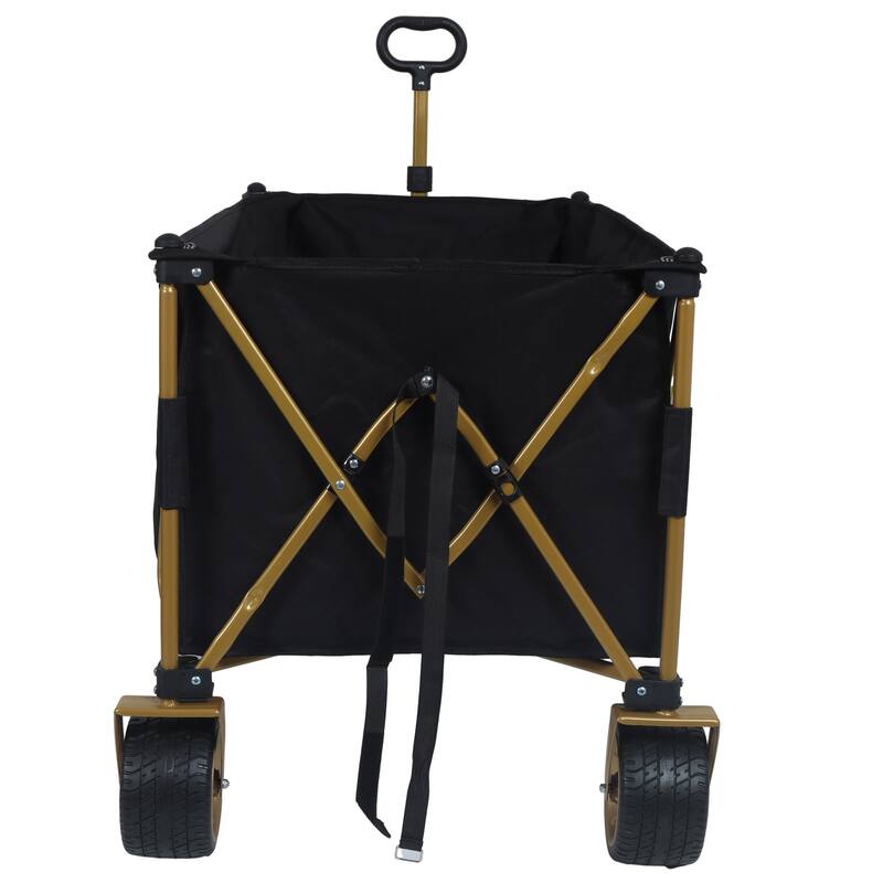 51-inch Extra long Heavy-Duty Foldable Utility Wagon, Patented Ultra-Stable Frame,1:6 Space-Saving Fold & 7" All-Terrain Wheels