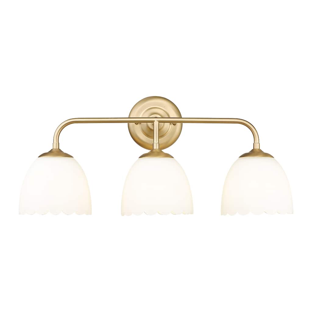 Golden Lighting 6954-BA3 Dorinda 3 Light 7" Wide Vanity Light