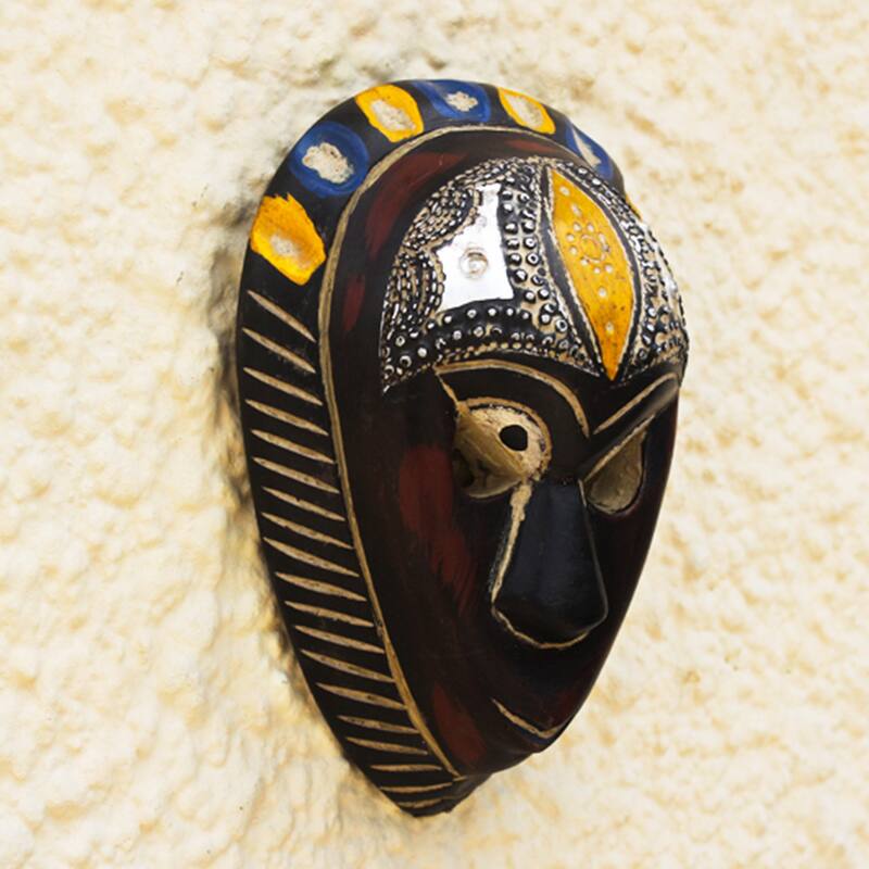 Novica Handmade Hausa Love African Wood Mask
