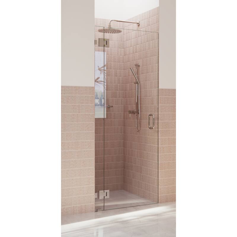 Glass Warehouse 78" x 30.5" Frameless Shower Door - Glass Hinge