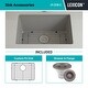 preview thumbnail 6 of 8, 23"x18" Quartz Single Bowl Sink, Drop-In/Undermount w/ Grid & Strainer.