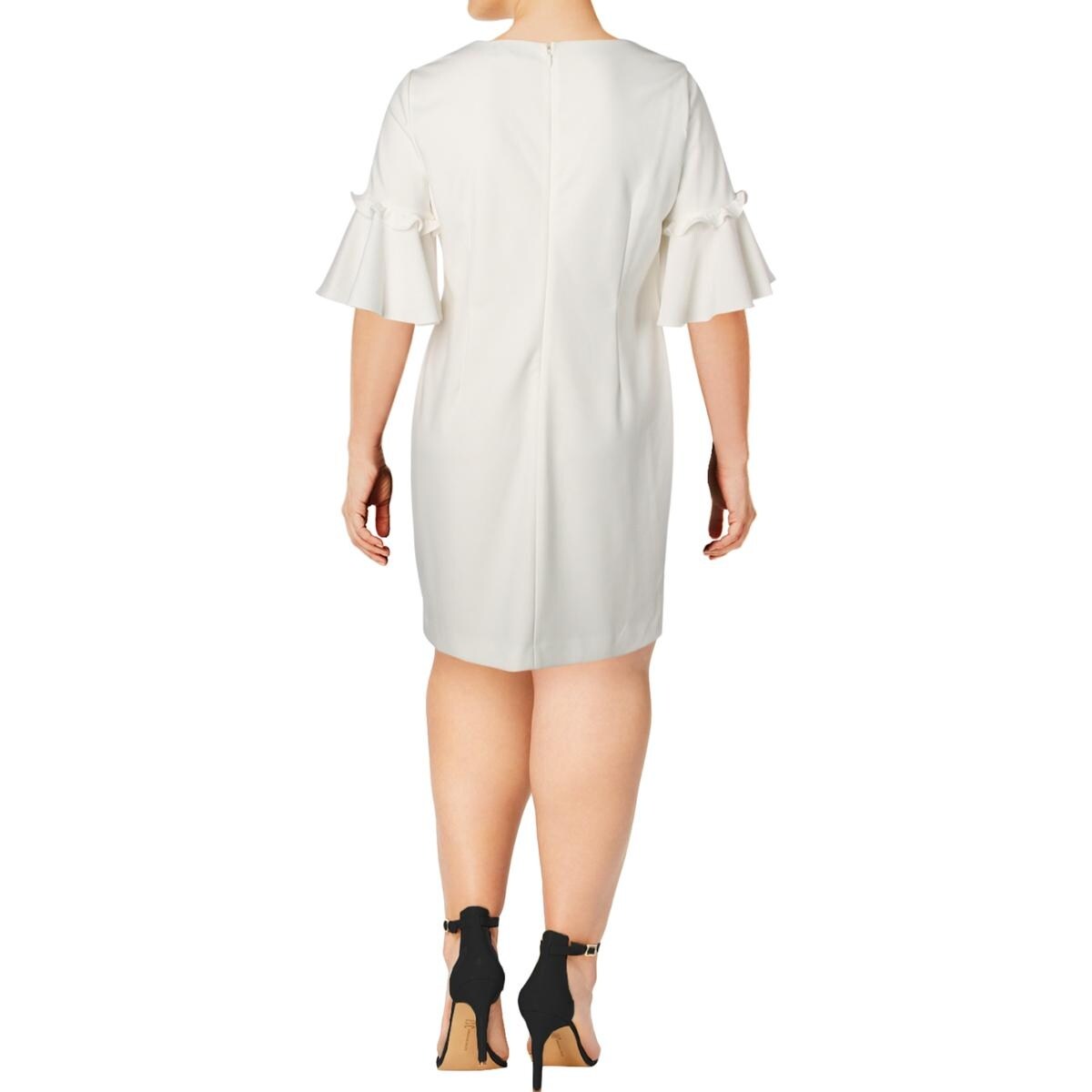 Shop Lauren Ralph Lauren Womens Shift Dress Bell Sleeve Daytime