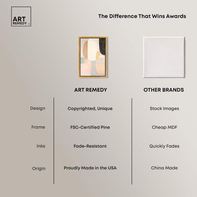 Soft Cubism I Canvas by Art Remedy