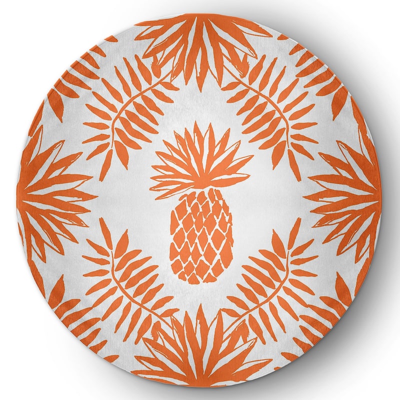 Pineapple Leaves Spring Chenille Rug